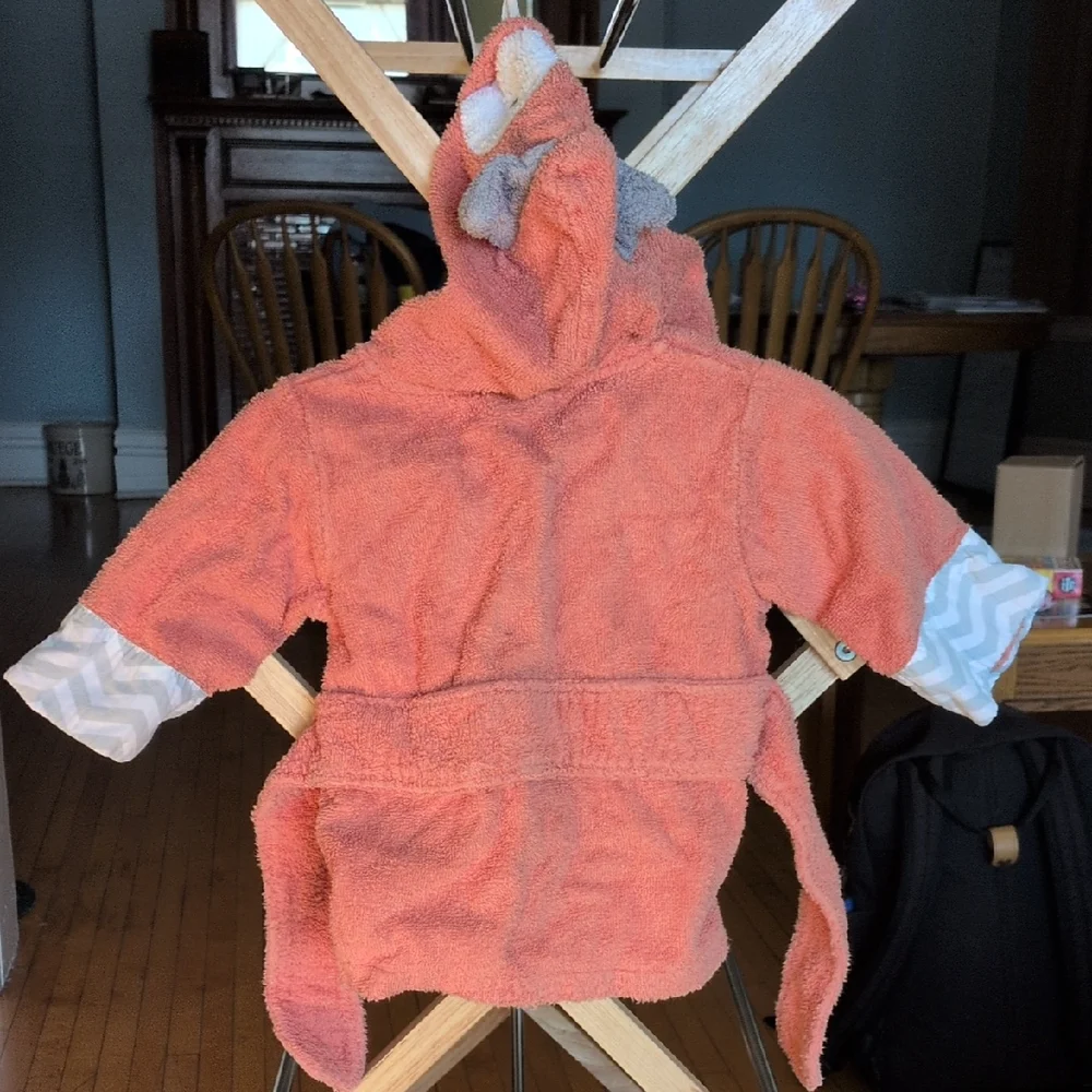 Fox baby robe size 0-9 months